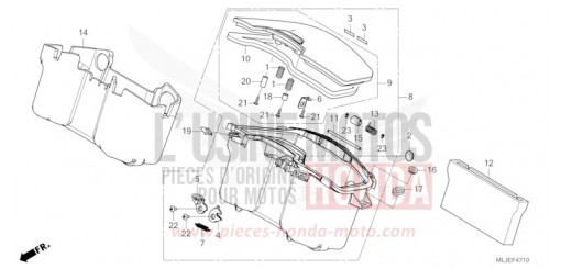 POCHE CENTRALE GL1800BDR de 2024